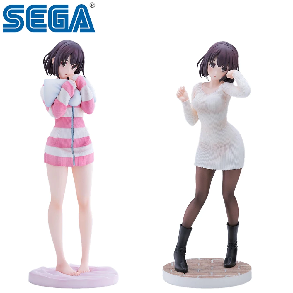 In Stock Original Sega Luminasta Saenai Heroine No Sodatekata Kato Megumi Anime Kawaii Waifu Girls Figures Decoration Model Toys