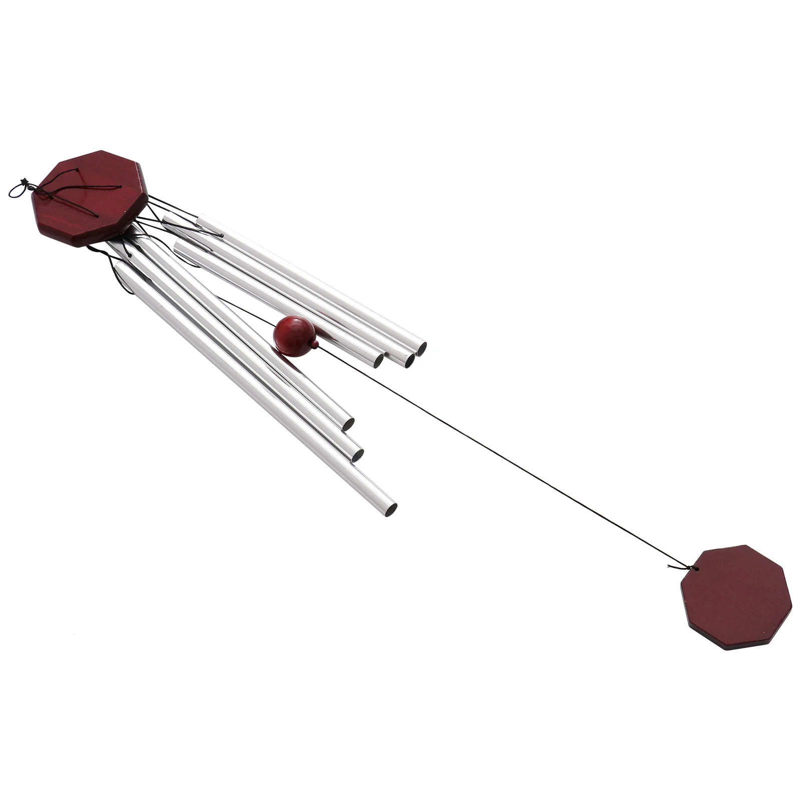 

1Pcs Red Wood Decorative Windbell Creative Hanging Wind Bell Pendant Ornament for Patio Yard Garden Home Decoration