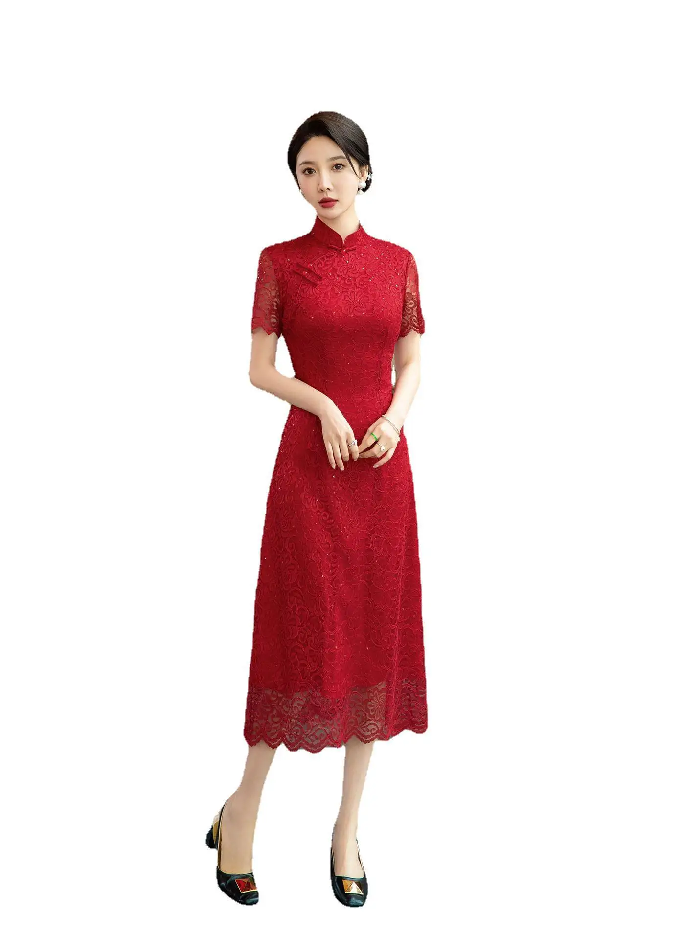 Improved Cheongsam Temperament Republic of China Style Bottoming Dress Women Special-Interest Design New