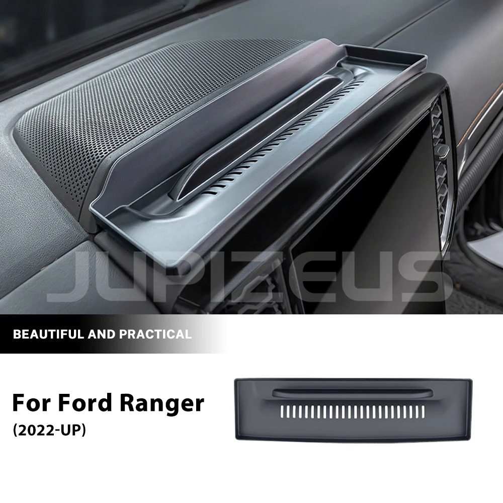 For Ford Ranger 2022 2023 2024 2025 Dashboard Center Storage Box Organizer ABS Interior Decoration Accessories