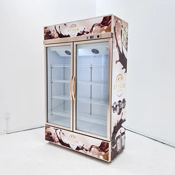 %a Store display showcase refrigerator chiller refrigerator display cooler wine chiller bottle