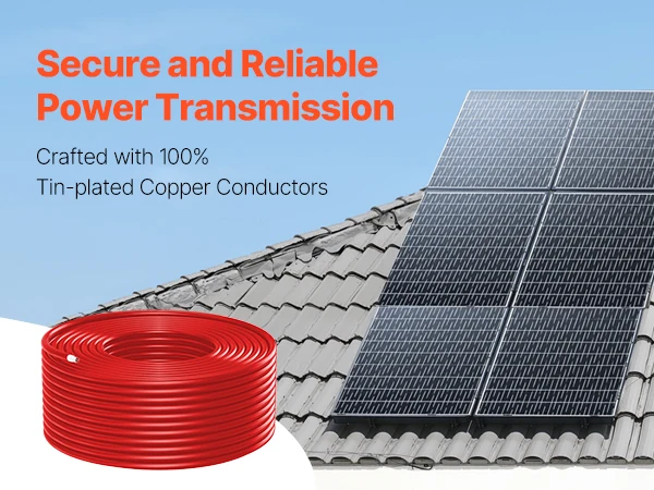 SucceBuy 100FT Solar Panel Extension Cable 10AWG 6mm² IP67 Waterproof Solar Extension Cable for Home Ship and RV Solar Panels