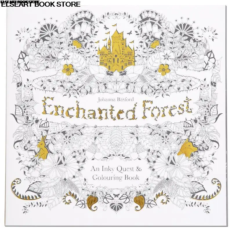 

Secret Garden 2nd Edition magic forest adult decompression painting book graffiti painting colouring book 149