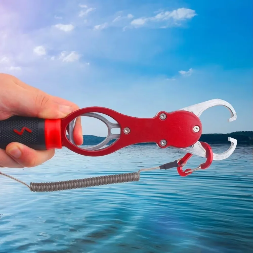 Hochbelastbarer Fischgreifer aus Aluminiumlegierung mit Rutschfestem Griff, Langer Fischlippen-Greifer, Angelzubehör zur Kontrolle Großer Fische – Detail 8