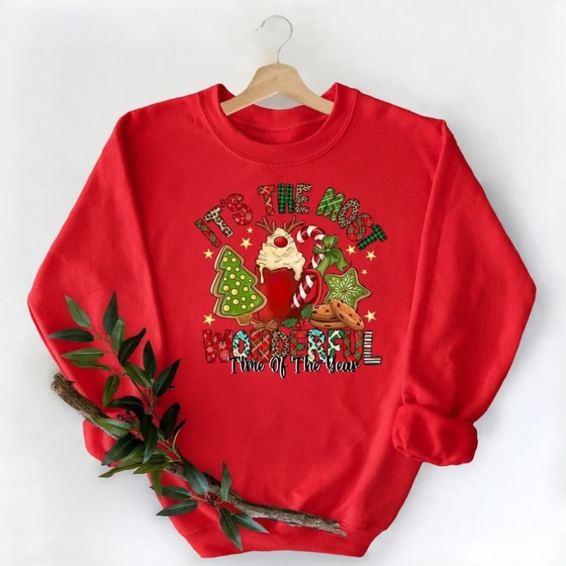 一年で最も素晴らしい時期です スウェットシャツ セーター 素晴らしい日 パーカー 面白いクリスマスツリー コーヒー サーマル フーディ トップス