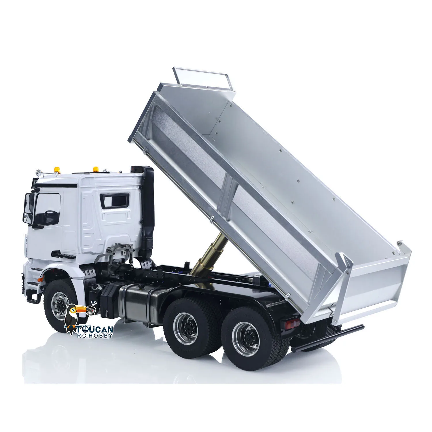 

6X6 RC Самосвал, металлическое шасси, 1/14, гидравлический самосвал, свет, звук, без блокировки, ось, транспортные средства, радиоуправляемые игрушки, модель автомобиля, подарки