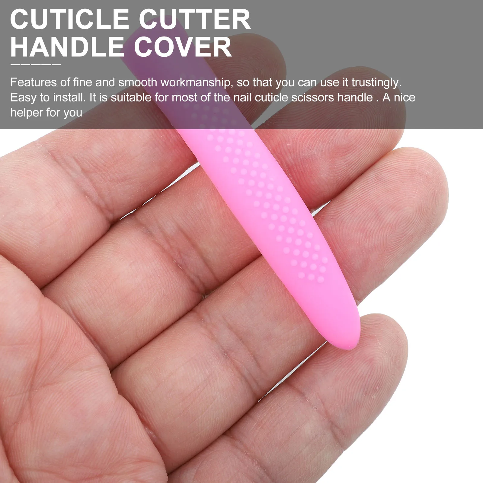 

Cuticle Trimmer Handle Cover Manicure Scissors Handle Sleeve Dead Skin Nail Cutter Silicone Protection Sleeve Dustproof