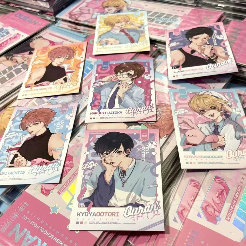 7pcs/set Ouran High School Host Club Anime Small Card Photo Cards Cosplay DIY Postcard Bookmark Accessories Ornament Props Gift