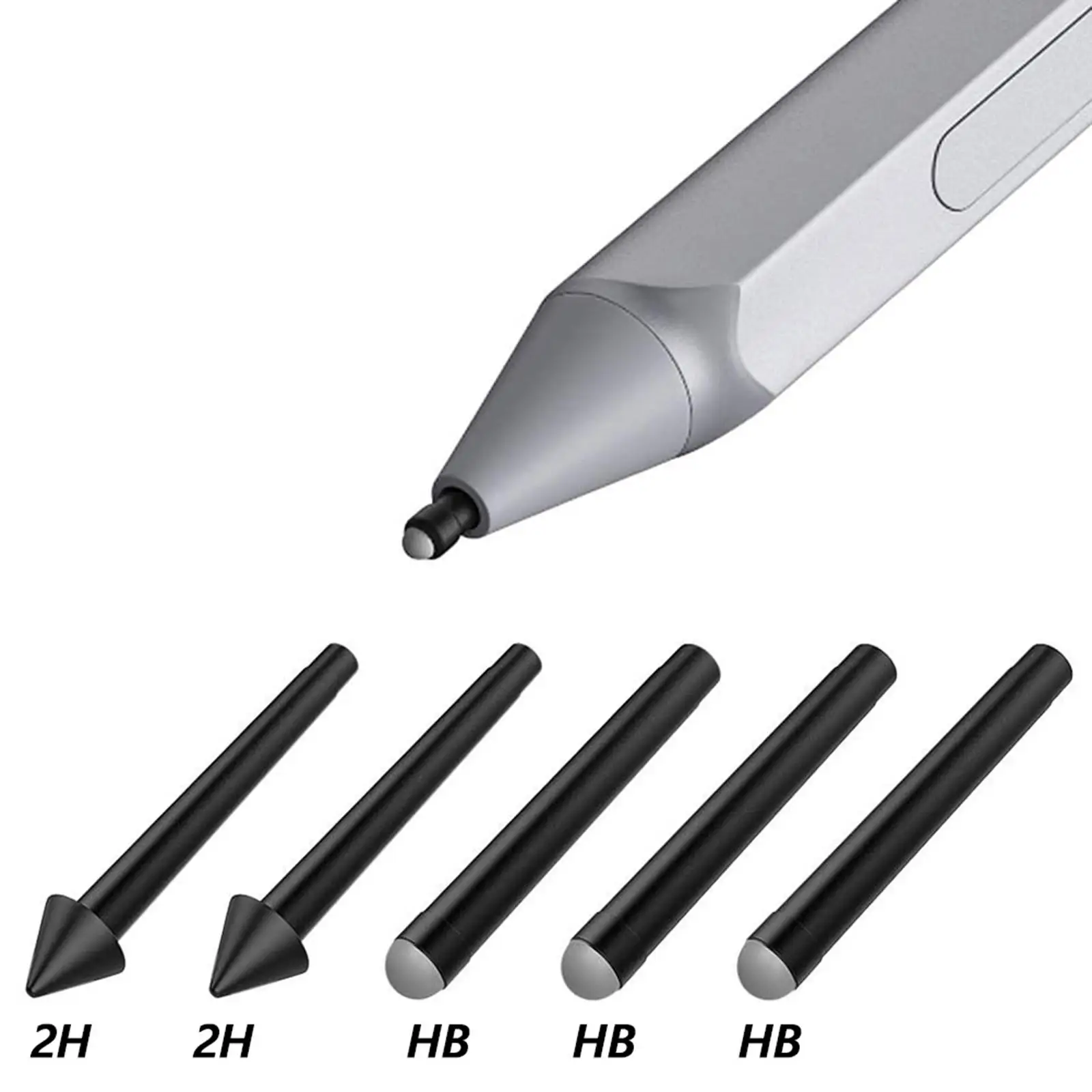 

5-Pack Pen Tips Kit HB HB HB 2H 2H for Microsoft Surface Pro 7 6 5 4 Studio