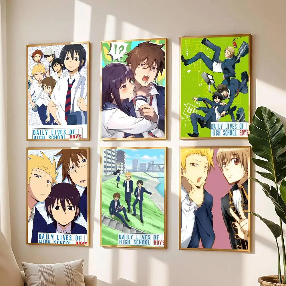 anime D-Daily Lives of High School Boys-S Painting Calligraphy Boho Botanical Decor for Living Room  Elegant Home Style