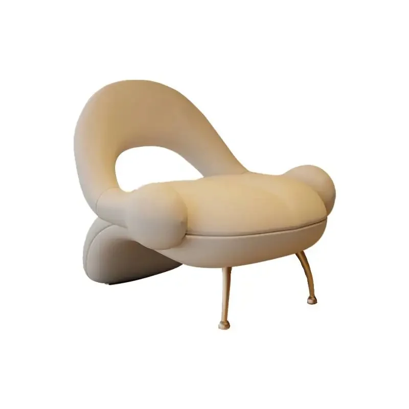 

Beige Modren Living Room Chairs Simple Classic Nordic Ergonomic Chairs Living Room Lazy Occasional Fauteuil Design Furniture