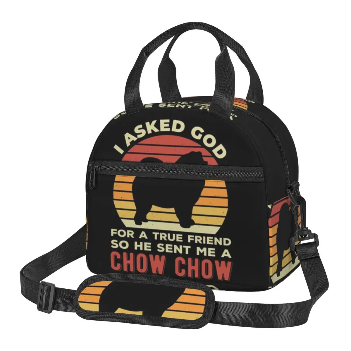 

Термосумка для обедов Chow Chow 3 для женщин, для пикника, контейнер для еды, термоконтейнер, сумка-холодильник