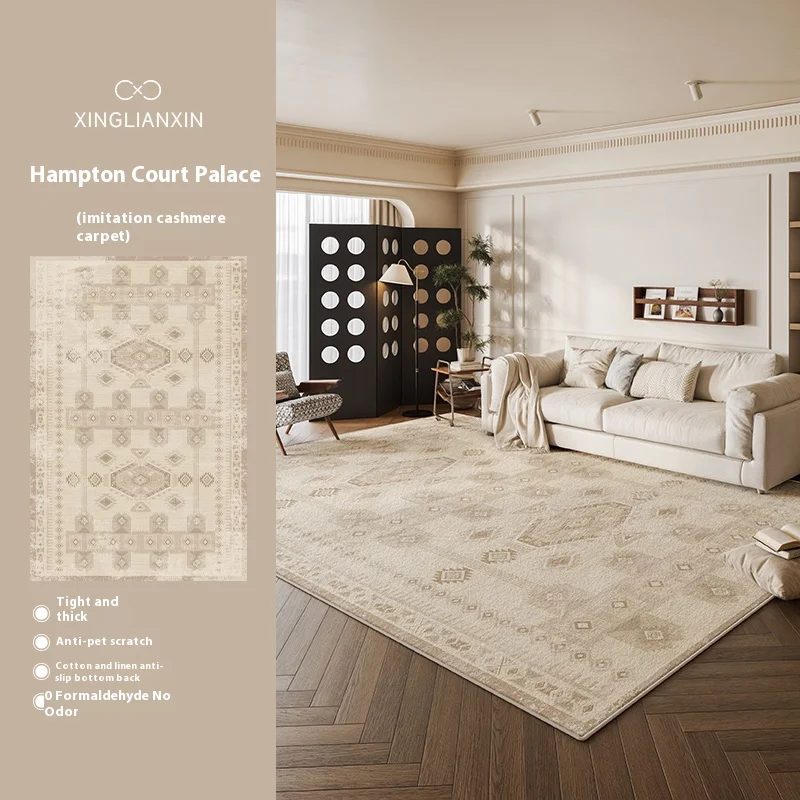 VIKAMA الطازجة ريفي نمط السجاد غرفة المعيشة غرفة نوم السرير خمر الرعاية خالية من مسح غرفة الحصير ديكور المنزل