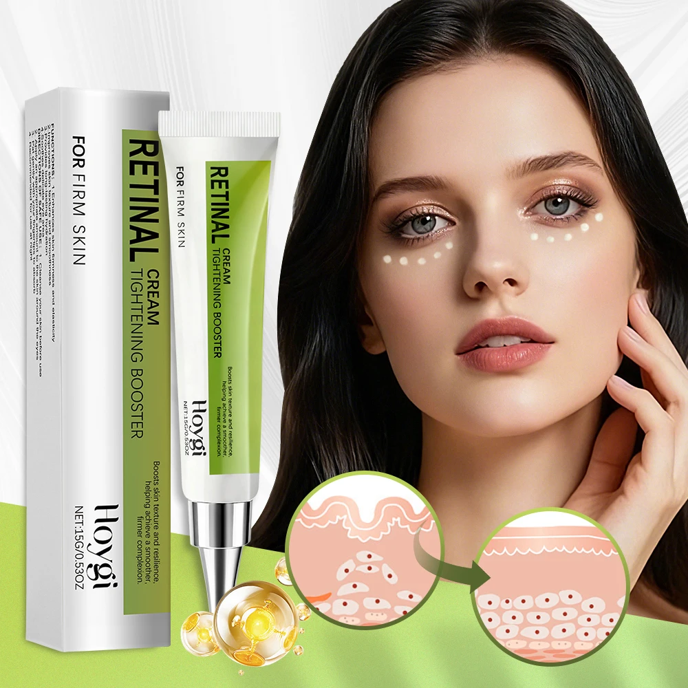 Retinol Eye Cream for Eye Puffiness and Bags Remover Fade Fine Lines Increase Elasticity Moisturizing Soothing Skin Care