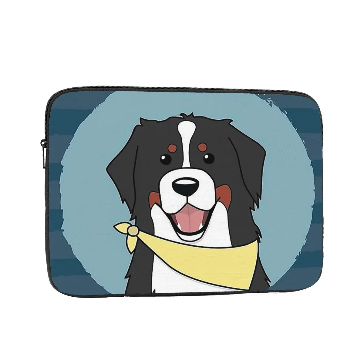 Friendly Bernese Mountain Dog Animal Notebook Laptop Bag Case Pouch 10 12 13 15 17 Inch Notebook Tablet Shockproof Case Bag