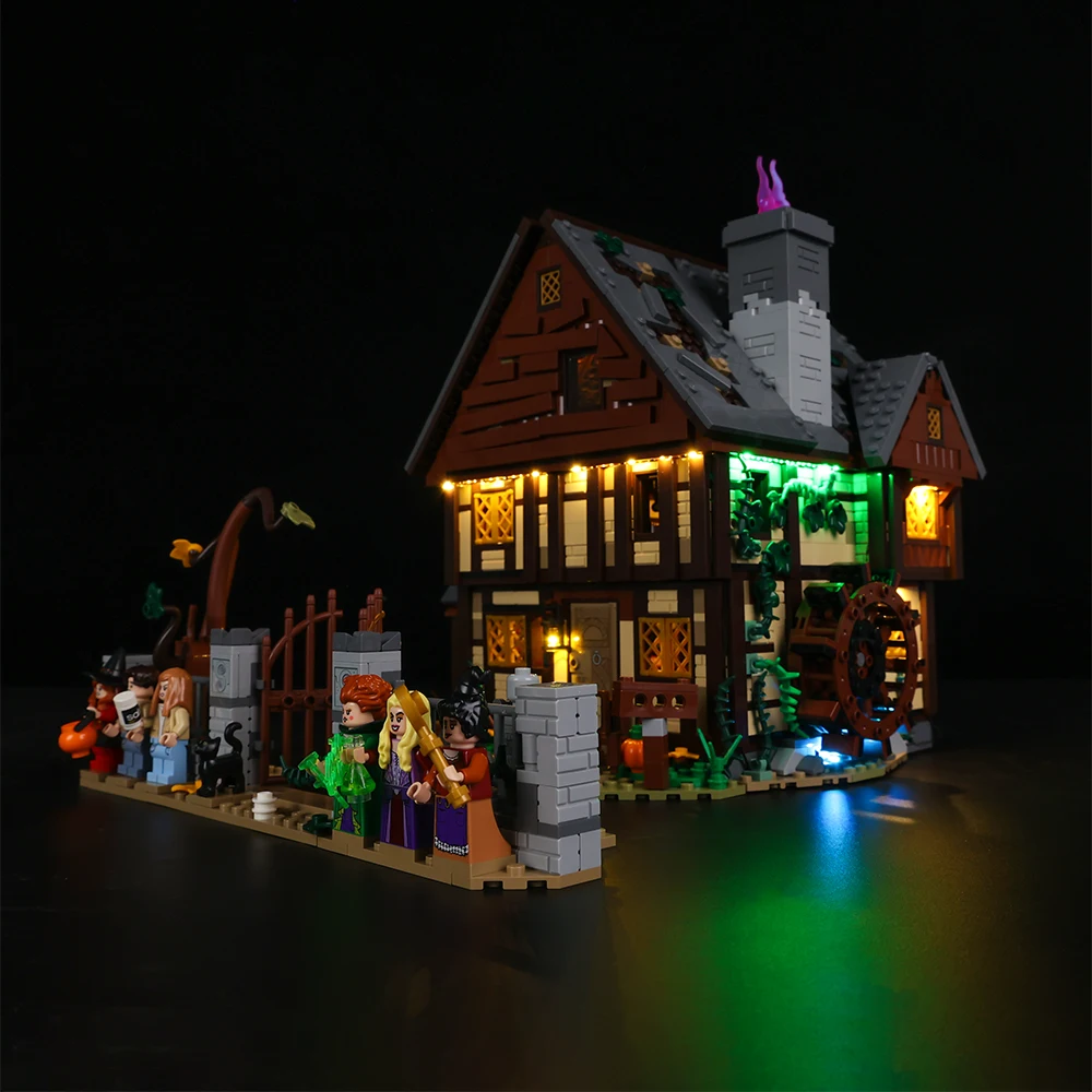 Led Light Kit For Ideas Series 21341 The Sanderson Sisters\' Cottage DIY Toys Set Not Included Building Blocks