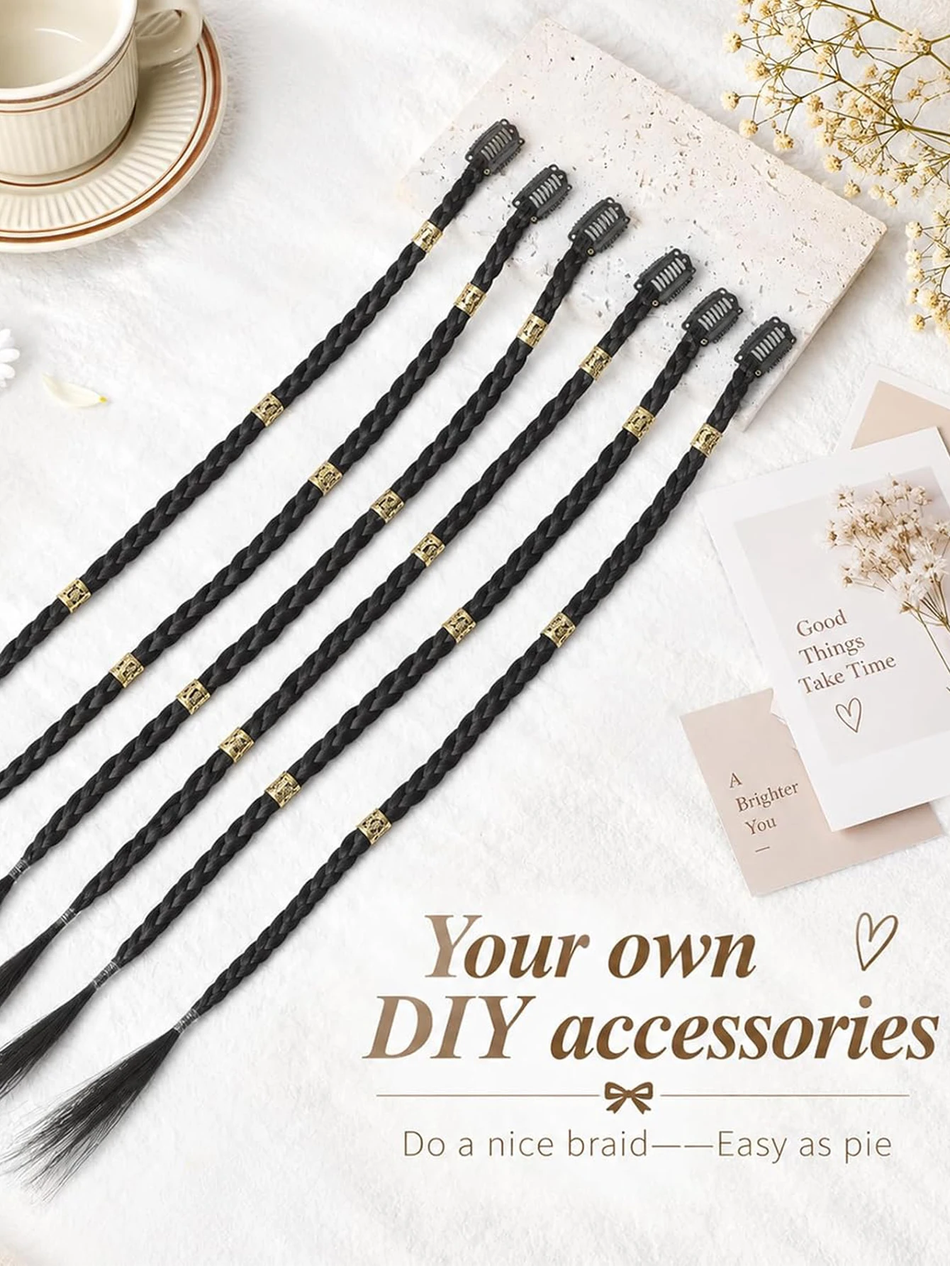 6PCS Clip in Braid Hair Extensions 14