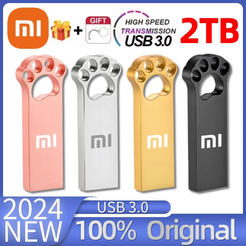 Флэш-память Xiaomi Usb 3.2 2TB Usb Stick Type C Key Usb-память 1TB 256GB USB3.0 Pendrive Otg 128GB для телефона Adroid/Smart TV 4K