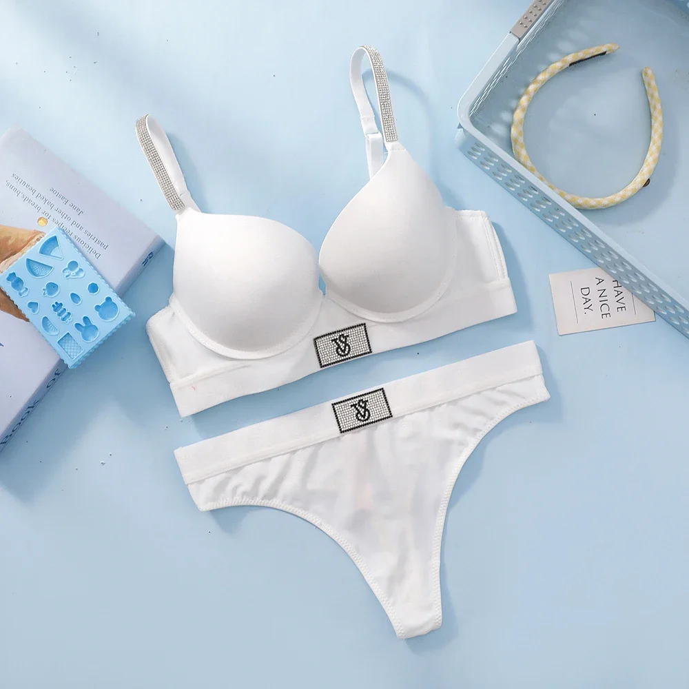 Calzoncillo tipo tanga con diseño VS Shine, muy sexy, con logotipo brillante, tirantes y efecto push-up. Lencería sexy para mujer, muy atractiva.