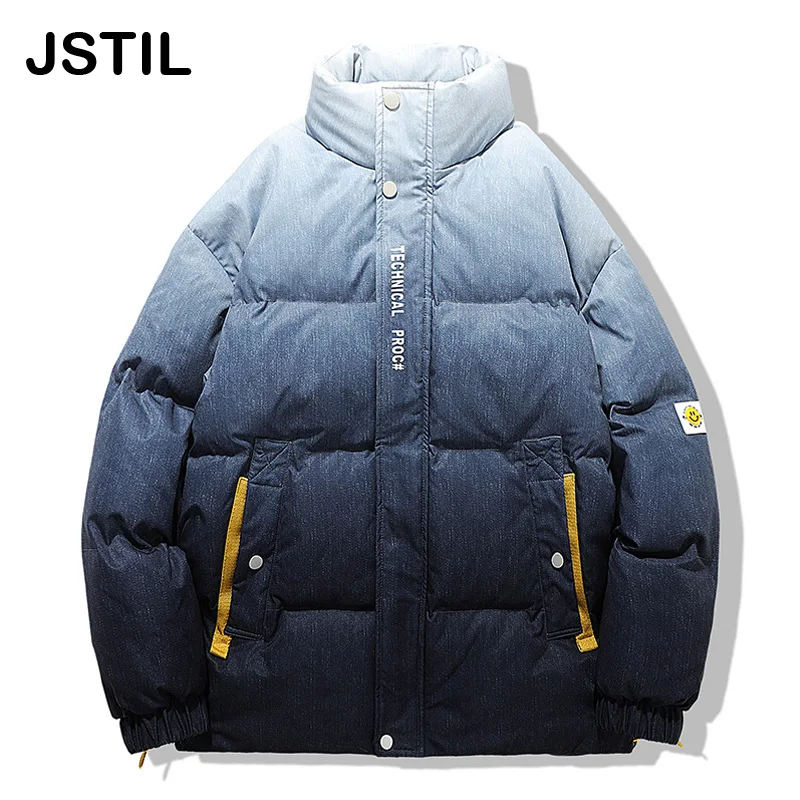 2022 nova marca masculina inverno jaqueta moda aquecida grosso parkas masculino casual algodão trench à prova de vento casacos quentes parka