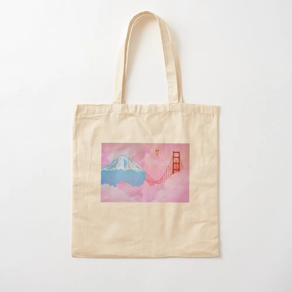 

Fuji and Golden Gate Tote Bag canvas bags Shopper bag Canvas Tote Bag