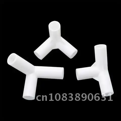 

4 Pieces PVC Connector 12mm Inside Diameter 60 90 120 135 Degree Tee Connector Garden Straight Elbow Cross Tee Type Connectors