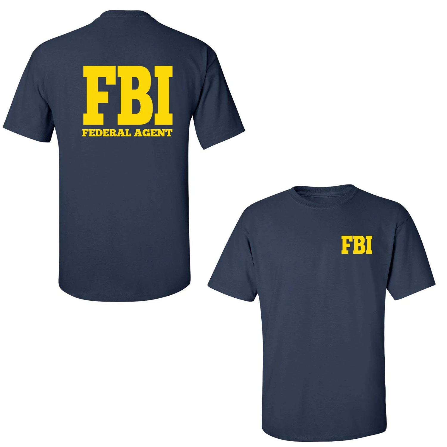 مكتب التحقيقات الفيدرالي وكيل الرجال تي شيرت إلكتروني طباعة س الرقبة قصيرة الأكمام رياضية أعلى الصيف بلوزة كاجوال القطن ملابس رياضية عصرية