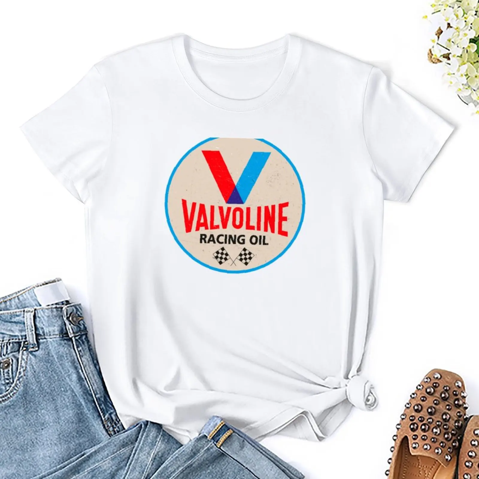 Valvoline Racing oil vintage sign 1960 t-shirt funny vintage clothes animal print shirt per ragazze donna t-shirt