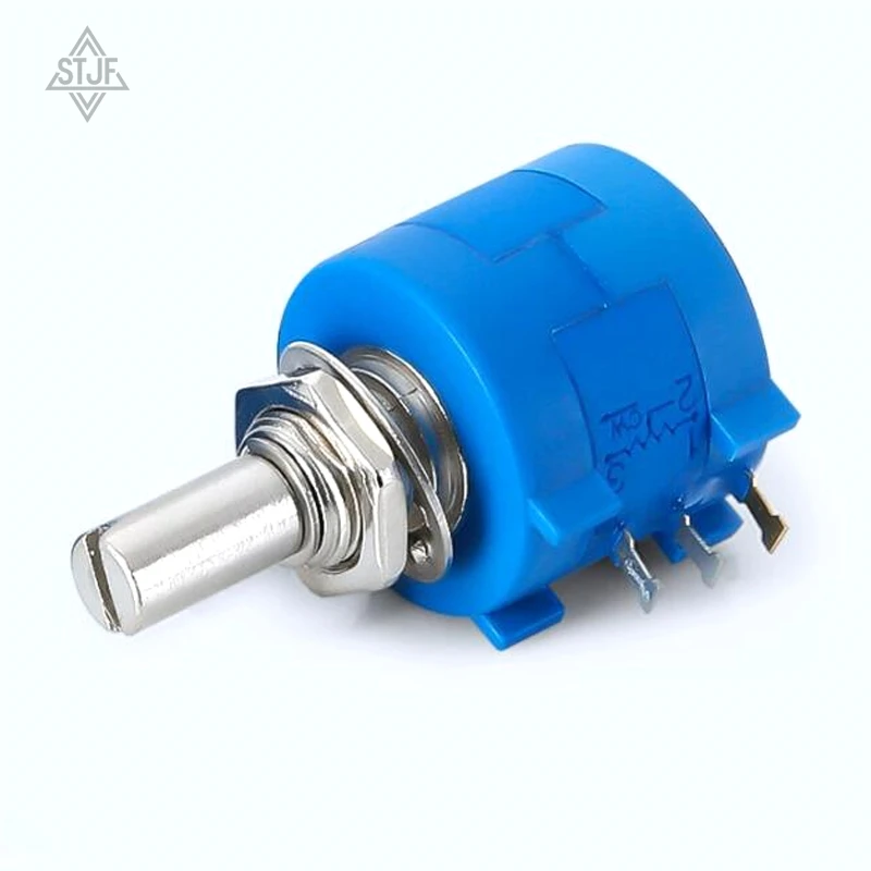 SJTF 1PCS 3590S Series ความต้านทาน 1K 2K 5K 10K 20K 50K 100K ohm Potentiometer ตัวต้านทานแบบปรับได้ 3590 102 202 502 103 3590S-2