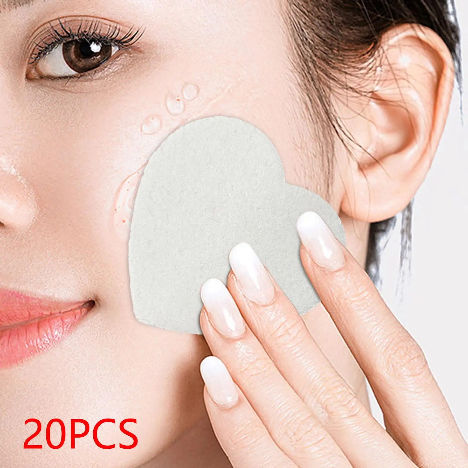 ฟองน้ำล้างหน้าแบบอัด แผ่นสำลีไม้เยื่อกระดาษดูดซับ สำหรับการล้างเครื่องสำอางแบบมืออาชีพและการทำความสะอาดประจำวัน