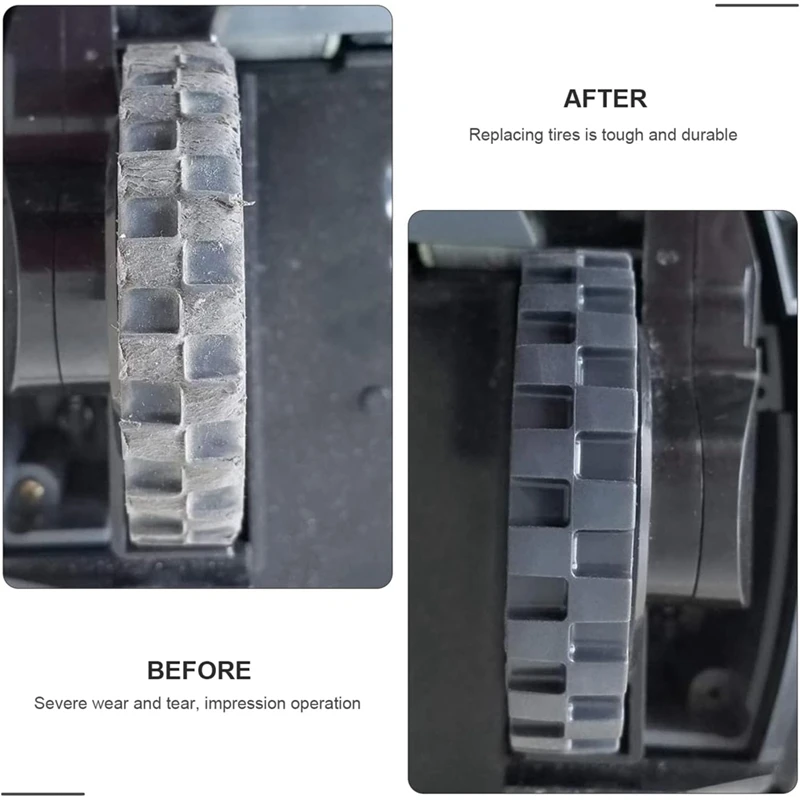 Tire Skin For IROBOT ROOMBA Wheels Series 500, 600, 700, 800 And 900 Anti-Slip, Great Adhesion And Easy Assembly