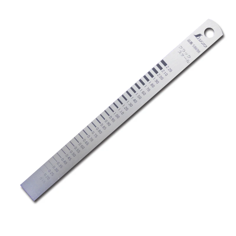 Imagem -03 - Shinwa-penguin Crack Scale Gap Régua tipo de Cartão Crack Detecção Seam Ruler Gauge 58697 58698 58699 1pc