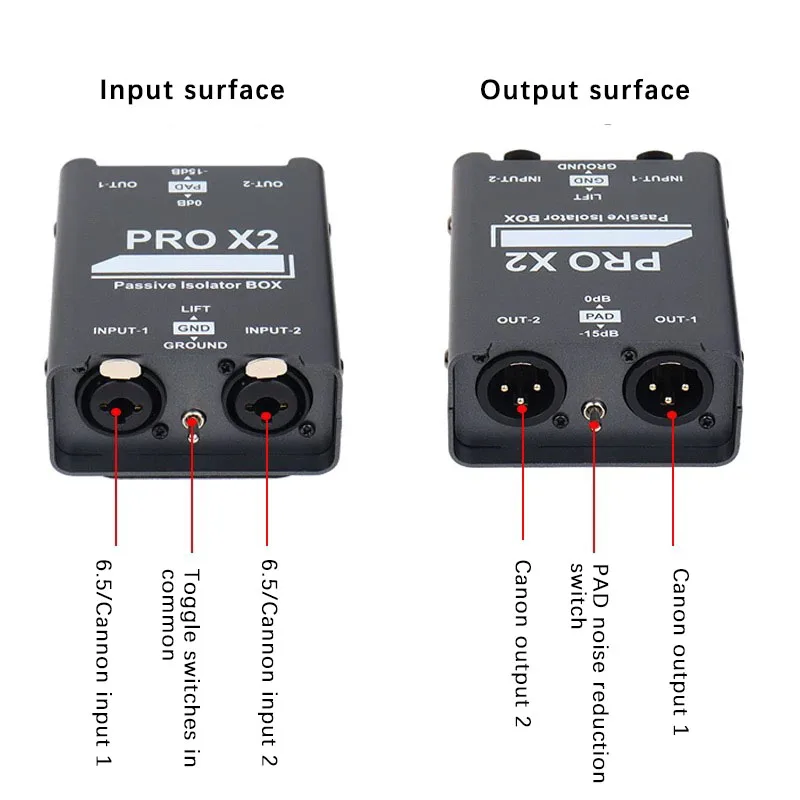 

Устройство устранения звукового тока, Изолятор отключения звука, Двухканальный, 6,5, Катлон