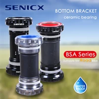 Kit SENICX BSA soporte inferior de cerámica para bicicleta de carretera carcasa de 68mm BSA24 BSA29 BSA30 adecuado para piezas de bicicleta de eje de 24/28,99/30mm