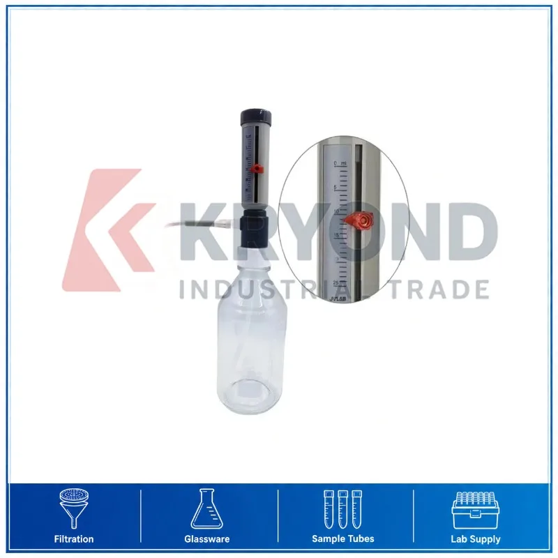 bottle-top-dispenser-adjustable-sleeve-type-laboratory-liquid-handling-reagent-transfer-tool-research-equipment-use-series-model