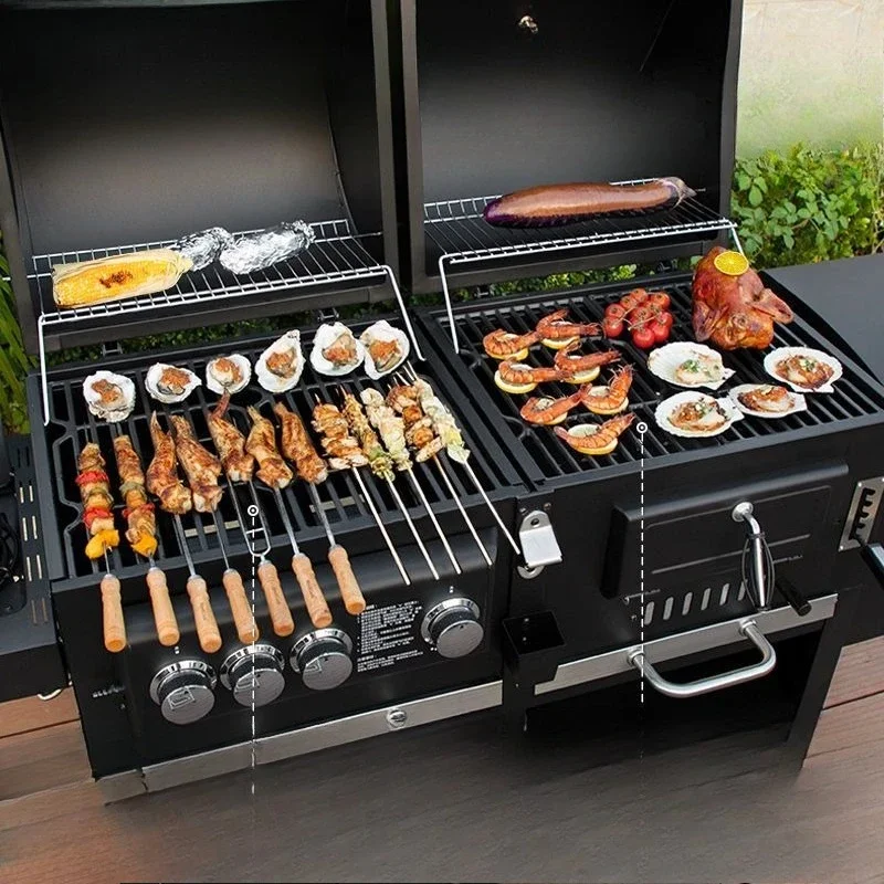 Dual-purpose grill patio household gas grill