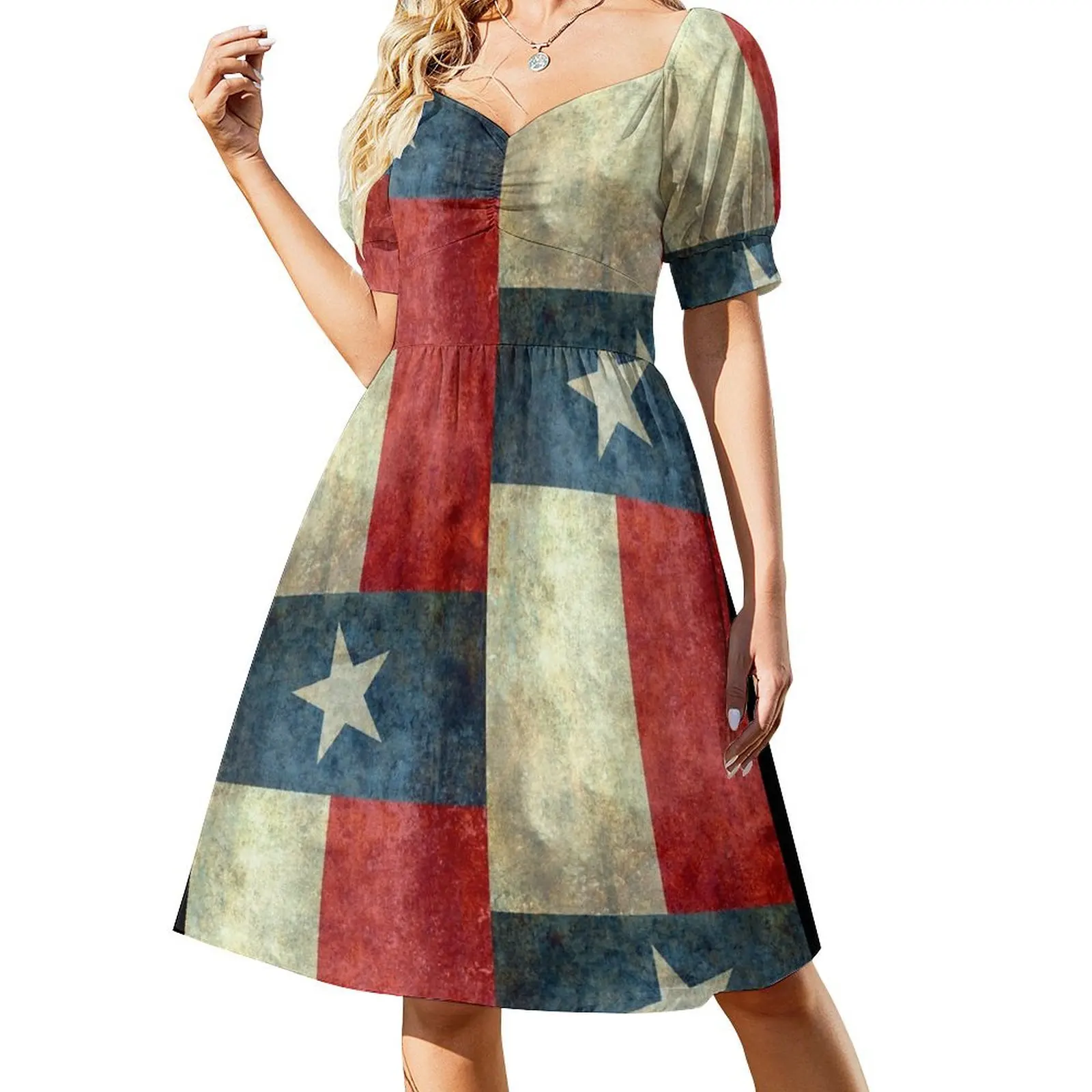 

Texas Flag Short Sleeved Dress Women's summer dress Elegant gown elegant dress ladies dresses for special occasion