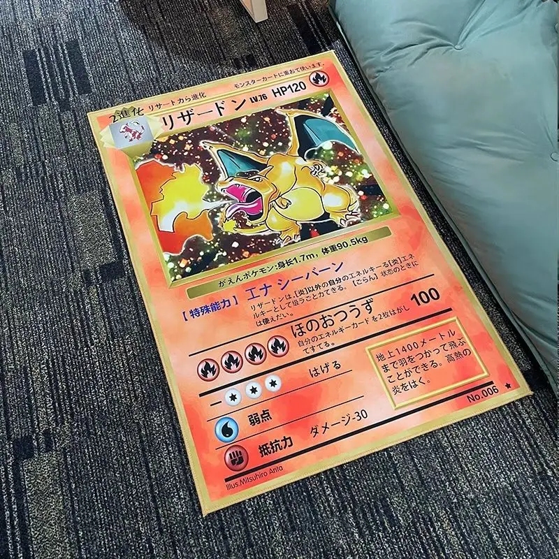 

Pokemon Carpet Pikachu Cartoon Anime periphery Home Bedroom Floor Mat Creative Tea Table Floor Mat Decoration New semester gifts