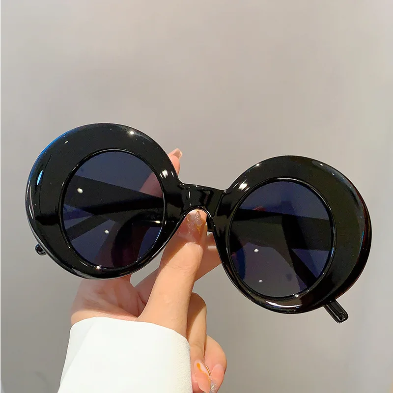 Neue Vintage Runde Sonnenbrille für Damen und Herren Marken-Kreisförmige Sonnenbrillen Ovale Brillen für Männer und Frauen – Detail 5
