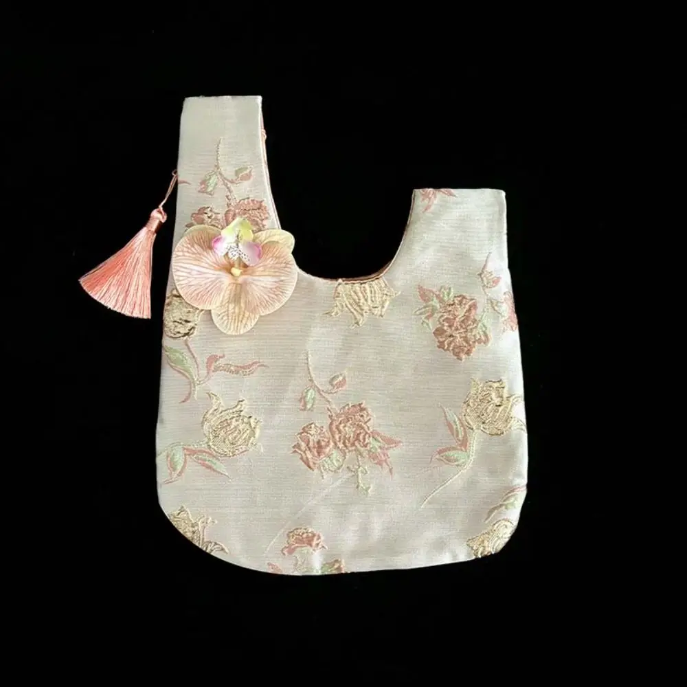 عنصر صغير الحقيبة شرابة عقدة حقيبة المعصم زهرة قلادة حقيبة مستحضرات التجميل حقيبة يد النمط الصيني الجديد حقيبة الغداء أكياس التخزين