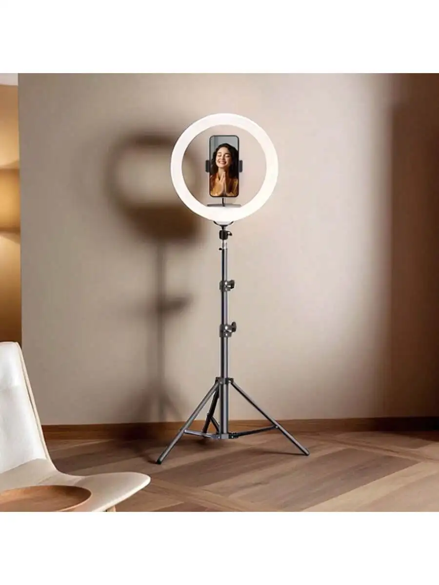 

12-inch ring light tripod USB Remote Ring Selfie Light With Tripod Illuminate Your Brilliance