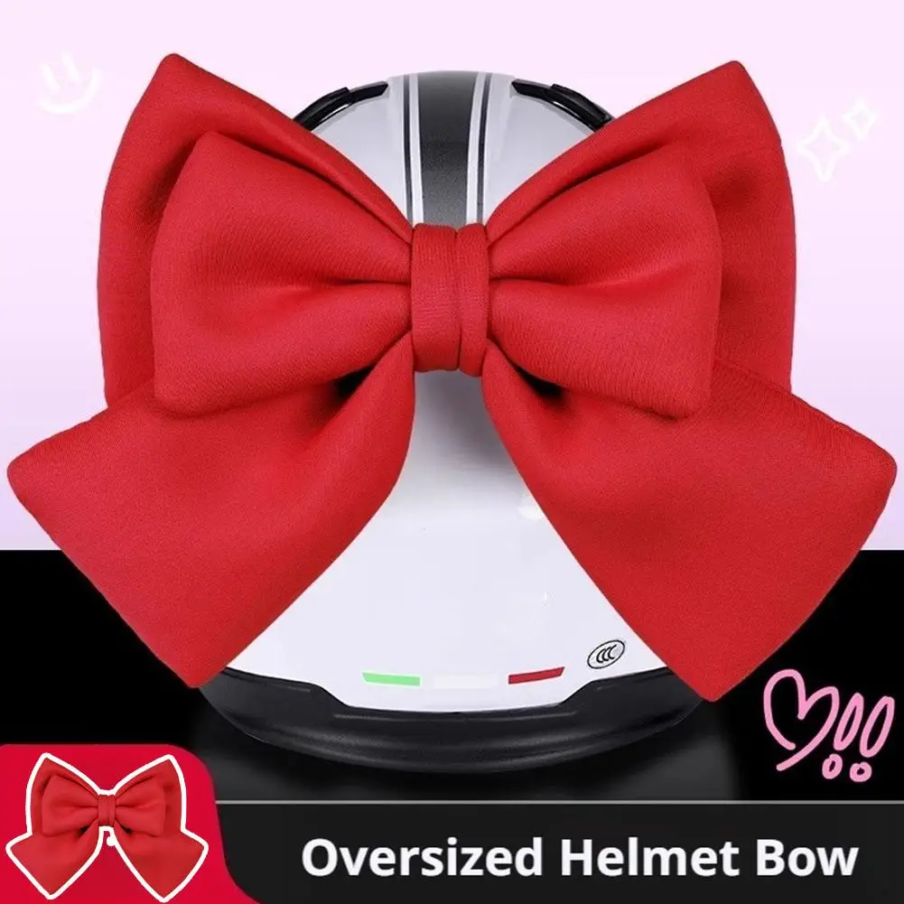 Motorcycle Helmet Bow Decoration Electric Bike Helmet Car Body Decoration Accessories Bowknot Suction Cup Type For Girl Wom Y8C3