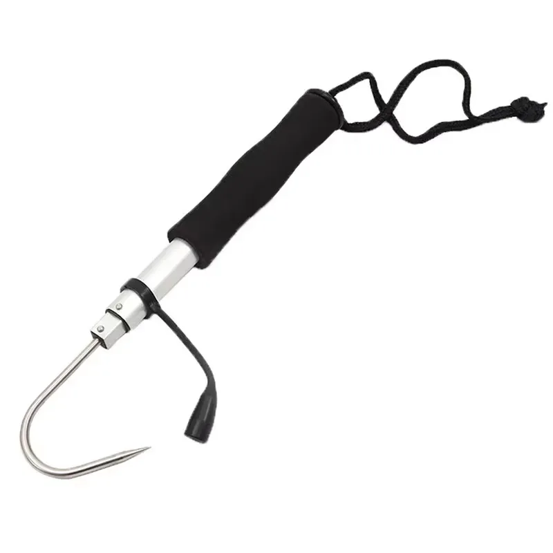 Telescopic Retractable Fish Gaff Stainless Ice Sea Fishing Spear Hook Tackle New Ice Fishing Anchor Fish Hook Multifu FishesGear