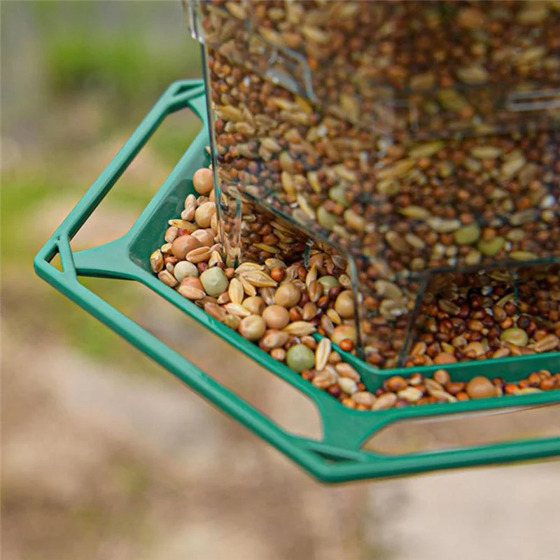 

【Rushed】Bird Feeder Foldable Wild Birds Feeder Large Capacity Waterproof Feeding Station For Backyard Courtyards And Gardens