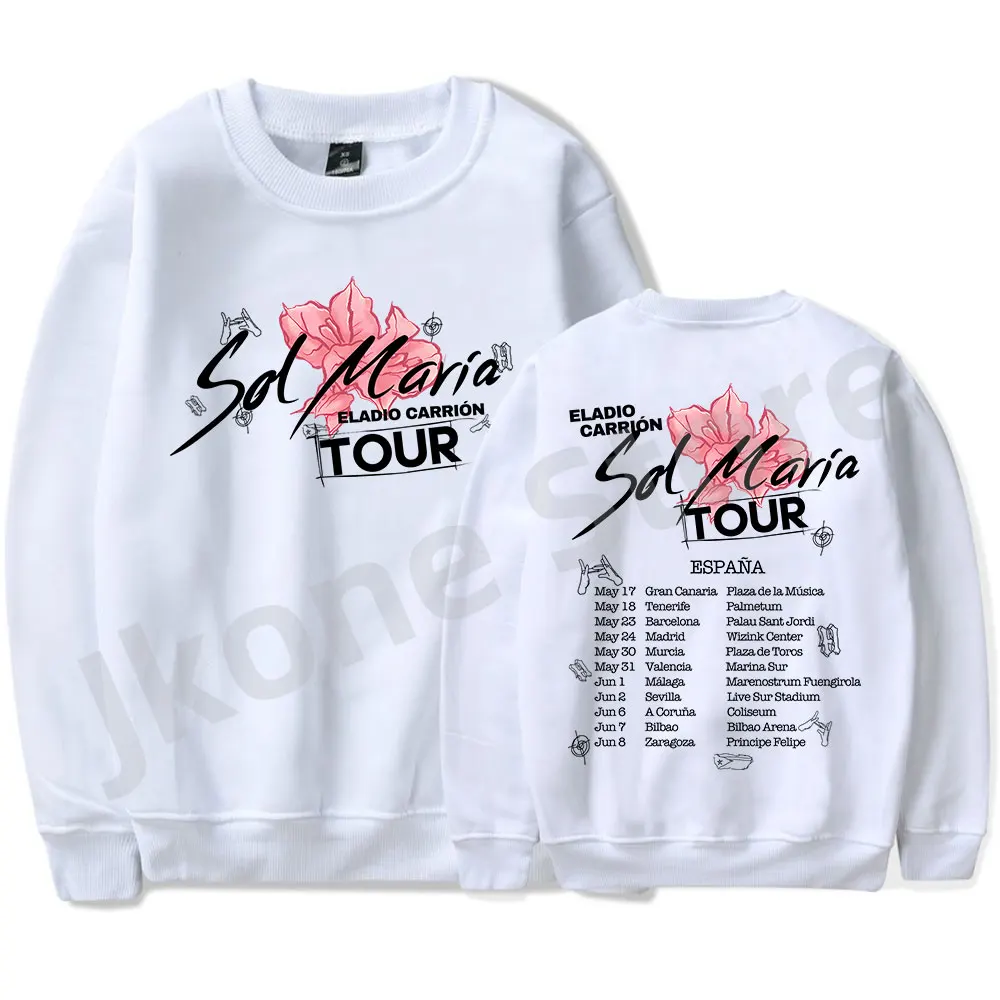 Eladio Carrion Sol Maria Tour Crewneck Rapper Logo Merch Winter Women Men Fashion Casual Sweatshirts