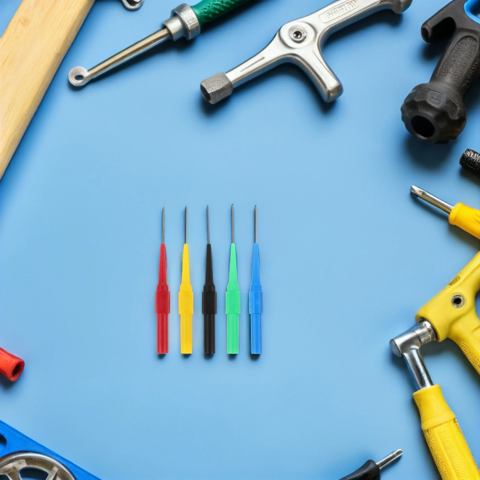 25 قطعة سلك متعدد ثقب التحقيق المهنية 0.7 مللي متر اختبار اختراق العزل مجسات لتشخيص دائرة السيارات #1