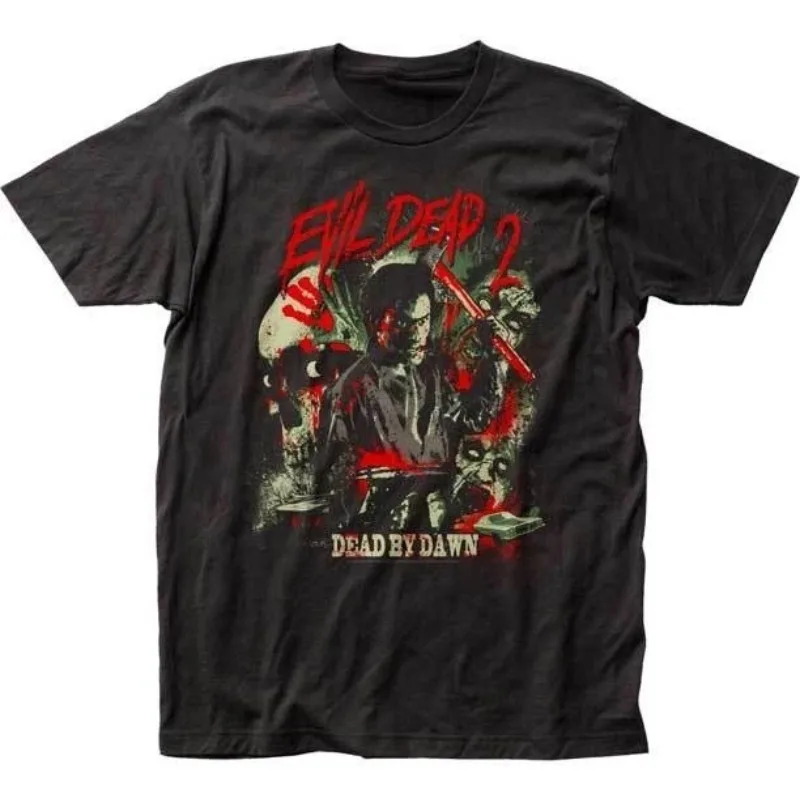 تي شيرت Evil Dead 2 Vintage Classoc Horror Movie جرافيك للجنسين بأكمام قصيرة S-5XL