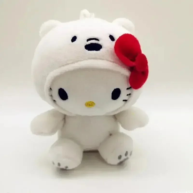 لعبة Hello Kitty من القطيفة للأطفال ، قوس كرتون كاواي ، Kt Cos Bear ، دمية محشوة ناعمة مريحة لطيفة ، لعبة متدلية ، هدية عيد الميلاد ، 10: 50