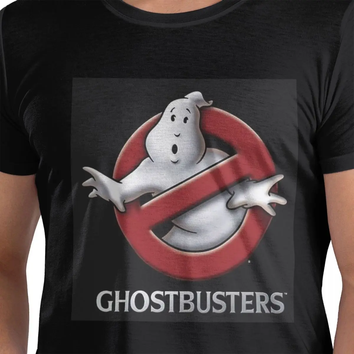 

Футболка из 100% хлопка с логотипом The GhostBusters, мужские модные футболки, мужские футболки с круглым вырезом и коротким рукавом, S-6XL