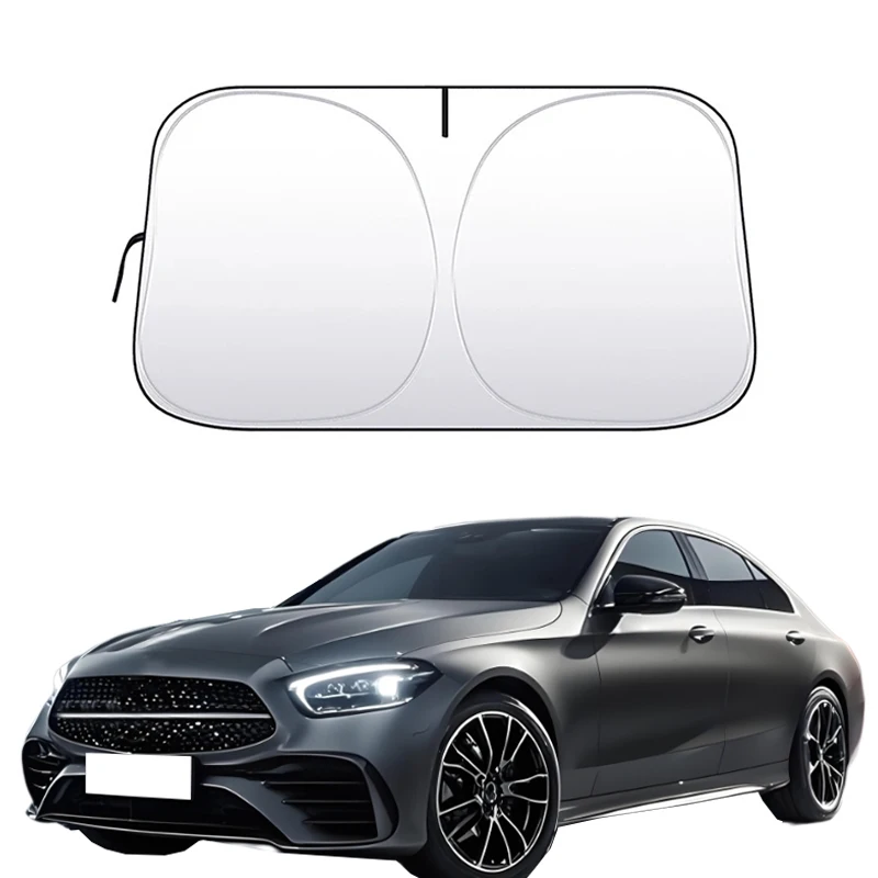 

Car Window Sunshade Cover Sun Shade Windshield Visor Protector Windscreen For Mercedes Benz C Class W204 C200 C220 2008-2014